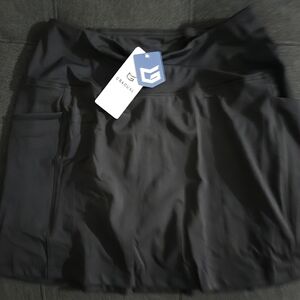 Black Athletic Skirt By Gradual